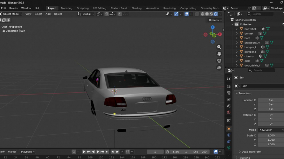 Audi A8 Prefab V1.0