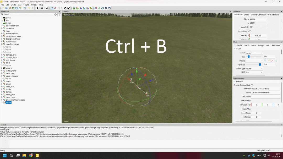 River from spline V1.0