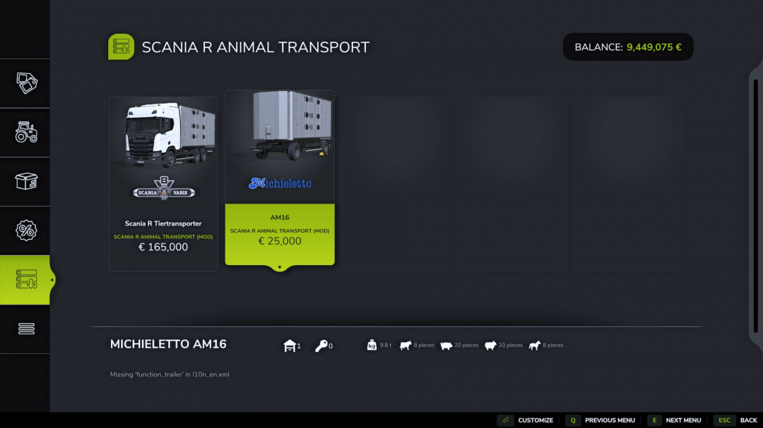 Scania R animal transport V1.0