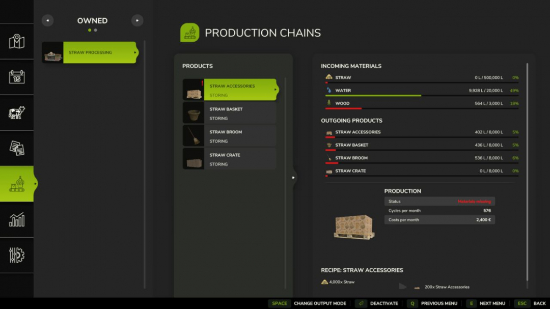 Straw Processing V1.0