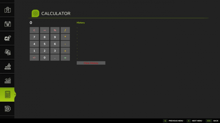 fs25-mods, Menu Calculator V1.0