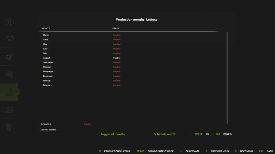 Production Schedule V1.0