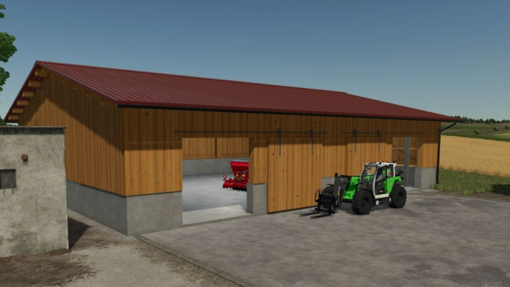 fs25-mods, Woodbarn With Storage Shelves V1.0.0.1