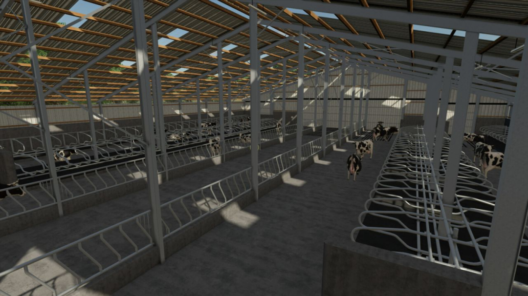Eight Bay Double Cow Shed V1.0