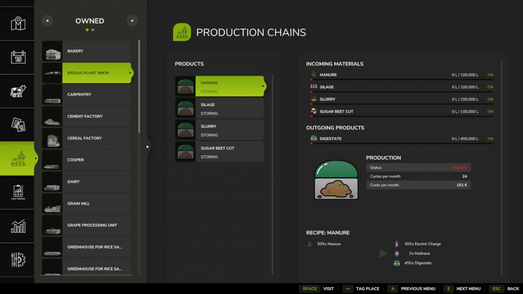 Highly efficient biogas plant with 99kW output V1.0