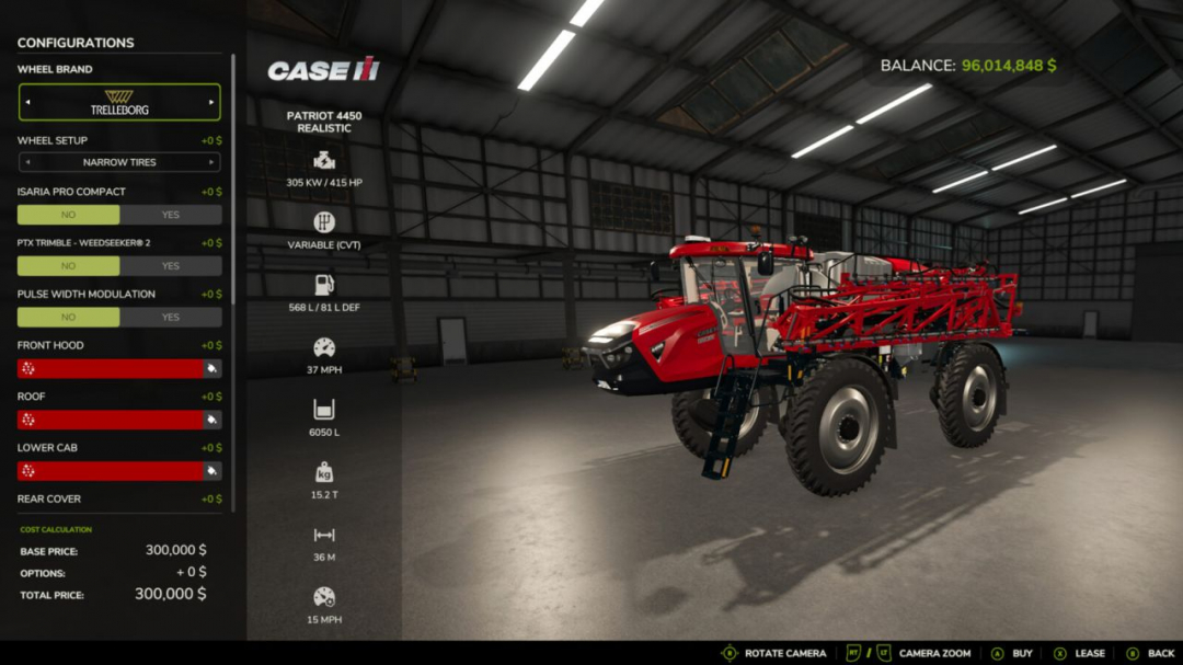 Case IH Patriot 4450 Self-propelled Sprayer V1.0