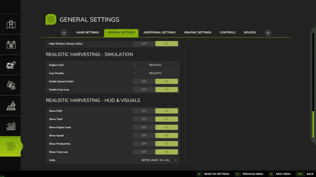 Realistic Harvesting V1.4.2