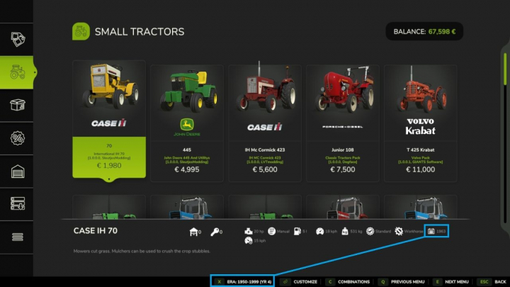 fs25-mods,  FilterYears: Vintage Progression V1.0