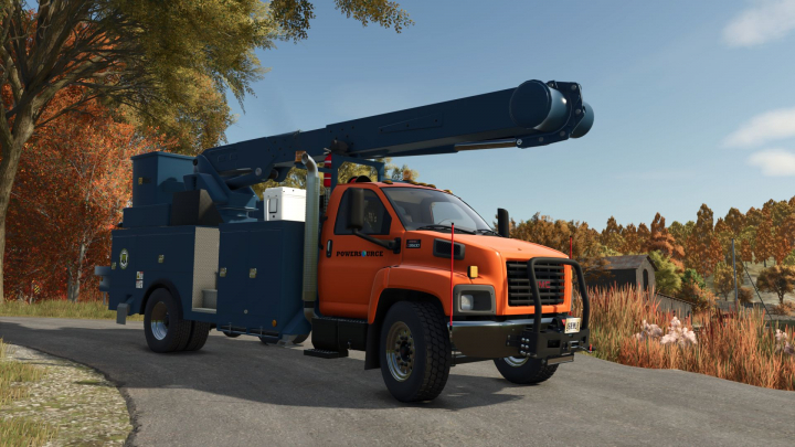 fs25-mods,  GMC C8500 Bucket Truck V1.2