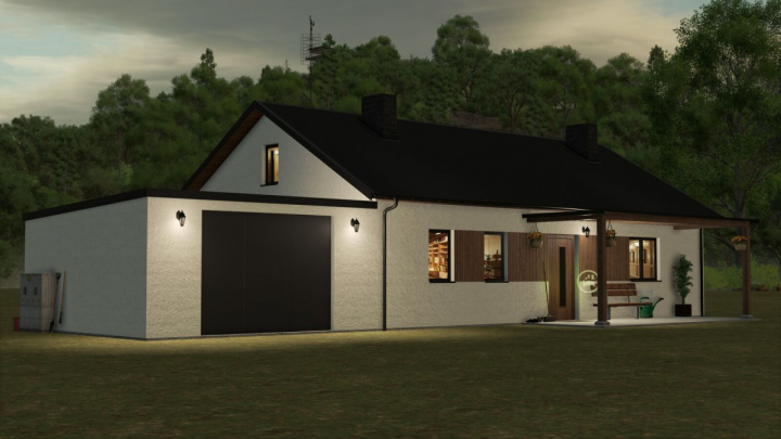 fs25-mods,  White Luxury House V1.0