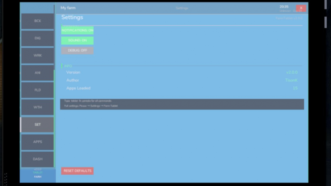 Farm Tablet V2.1.1