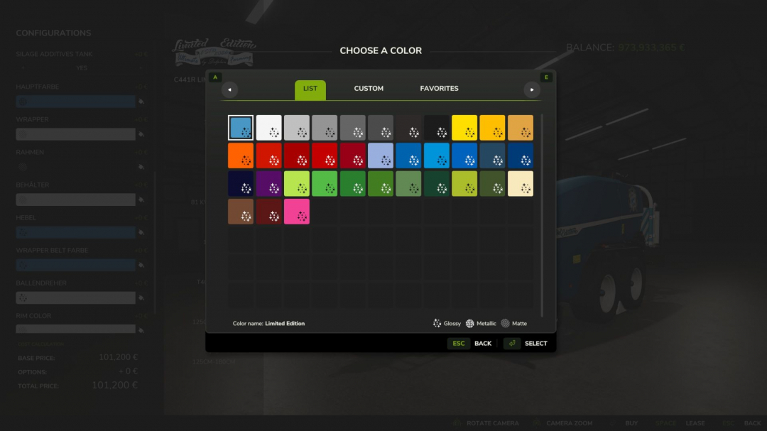 John Deere C441R Limited Edition V1.1