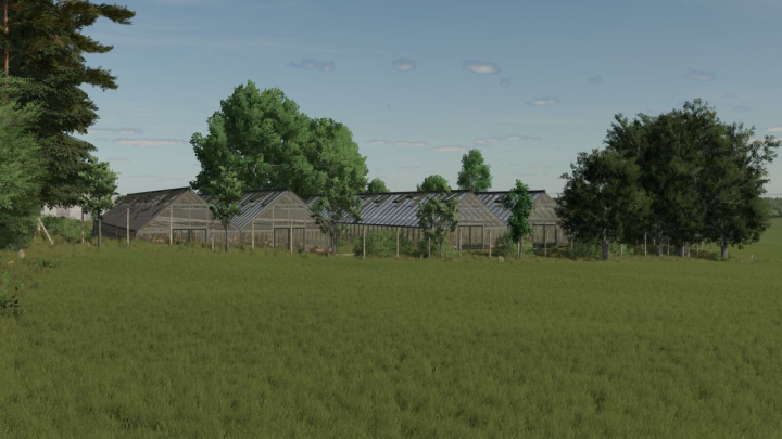 fs25-mods,  Large Glass Greenhouse Package V1.1