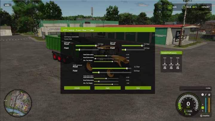 fs25-mods,  Variable Tire Pressure V1.0.0.1