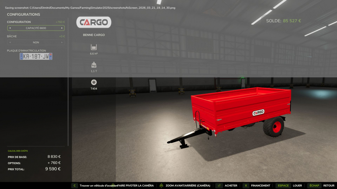 1 Axle Cargo Tipper V1.0