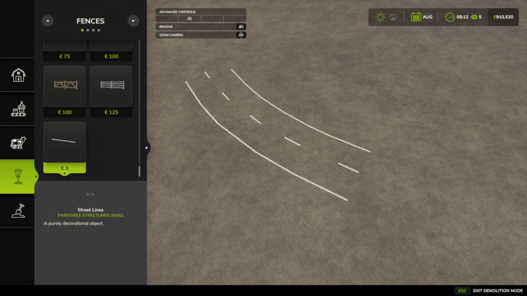 Paintable Streetlines V1.0