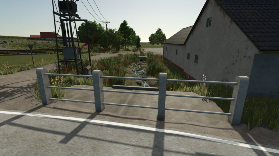 White Plaster Fence (Prefab) V1.0