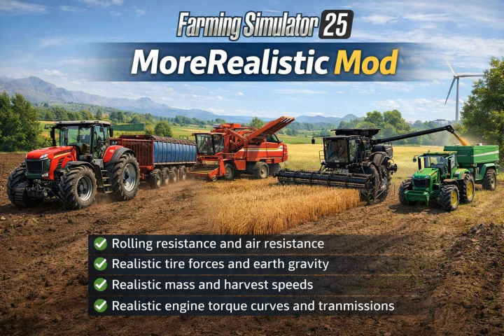 fs25-mods, More Realistic V20260329