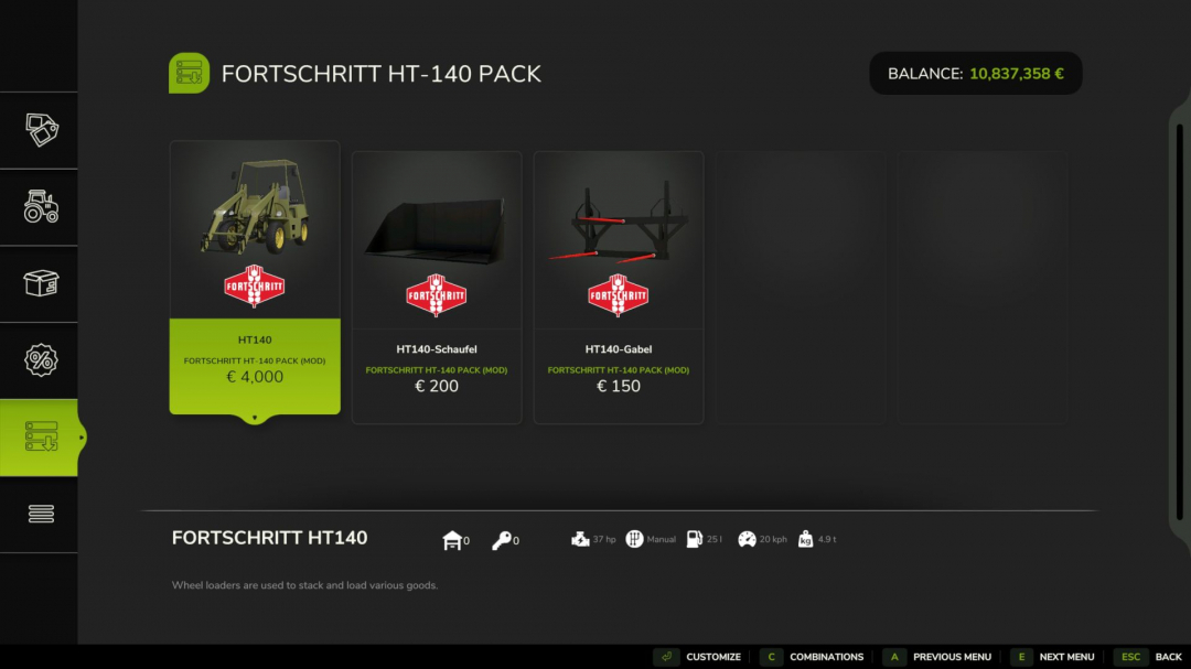 Fortschritt HT140 v1.0