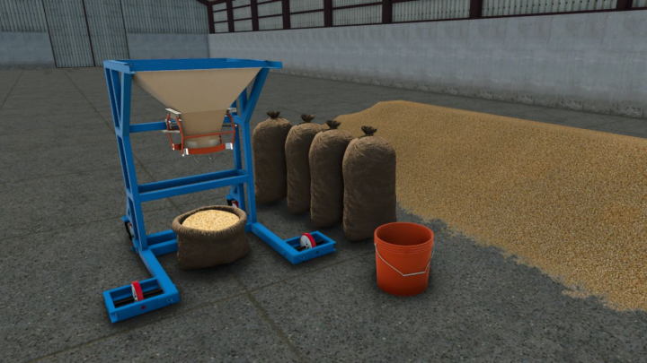 fs25-mods,  Bag packaging pack with bucket V1.0