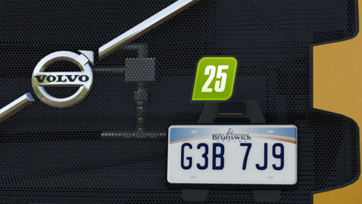 fs25-mods,  New Brunswick license plate V1.0