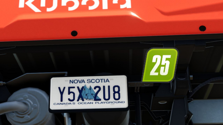 fs25-mods,  Nova Scotia license plate V1.0