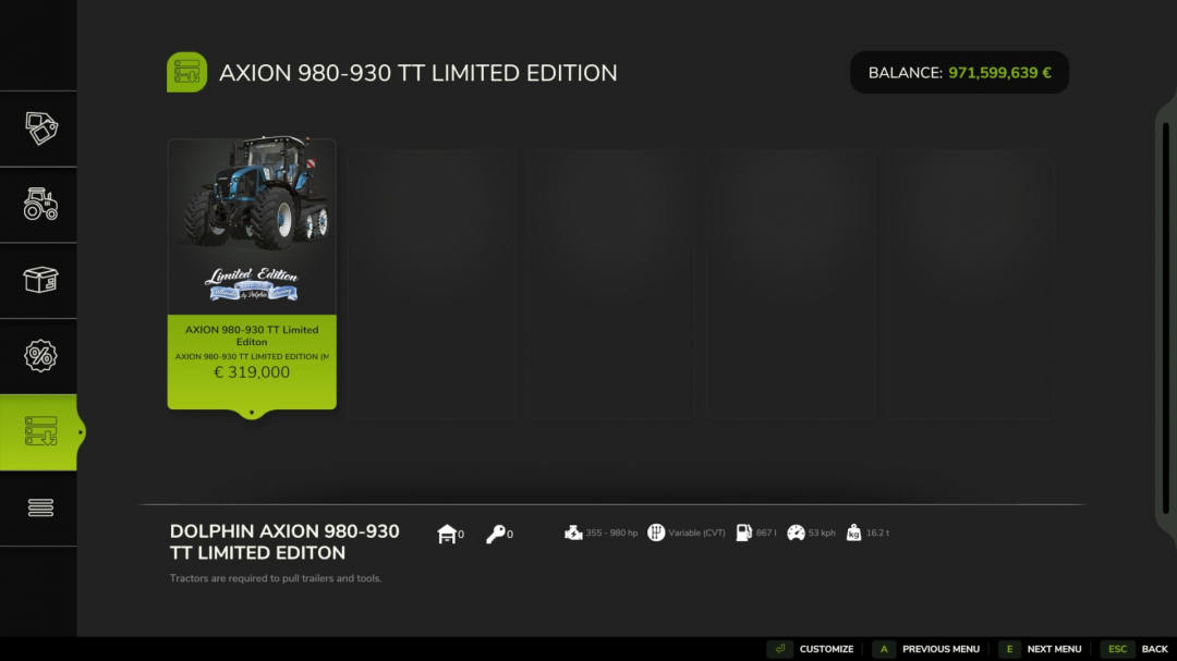 Axion 980 TT Limited Edition v1.0