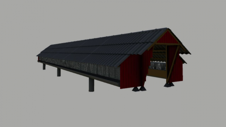 fs25-mods,  Animal stable + feed silo (Prefab) V1.0