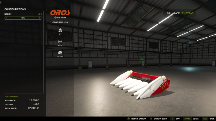 fs25-mods, Oros 6211 HSA Corn Header V1.0