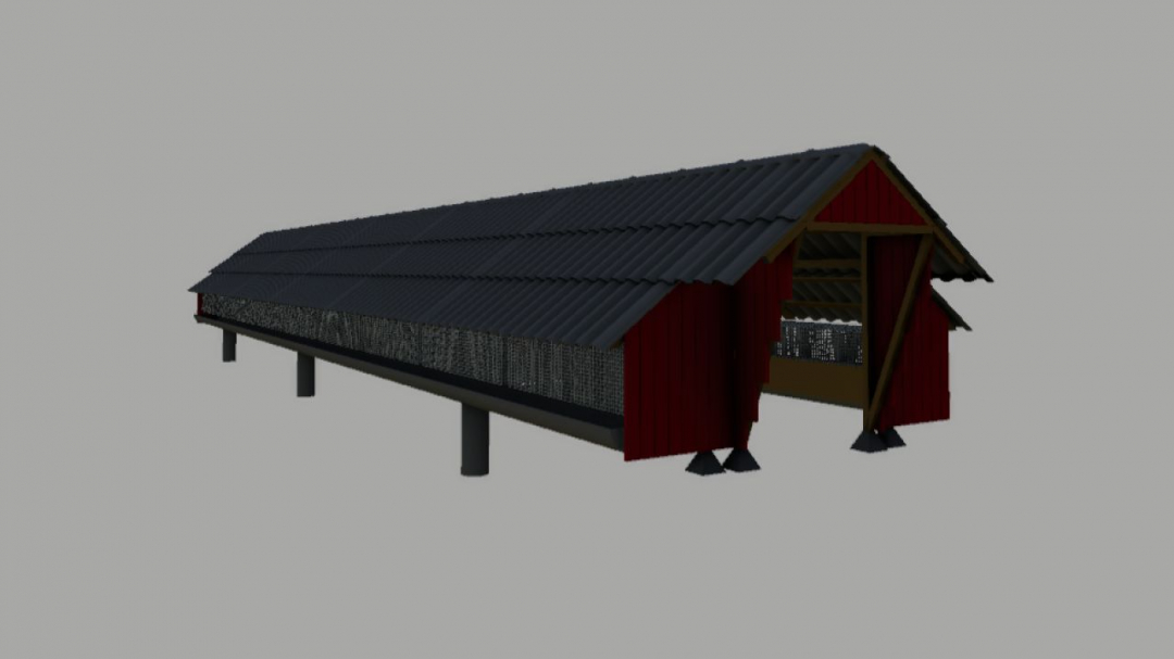 Animal stable + feed silo (Prefab) V1.0