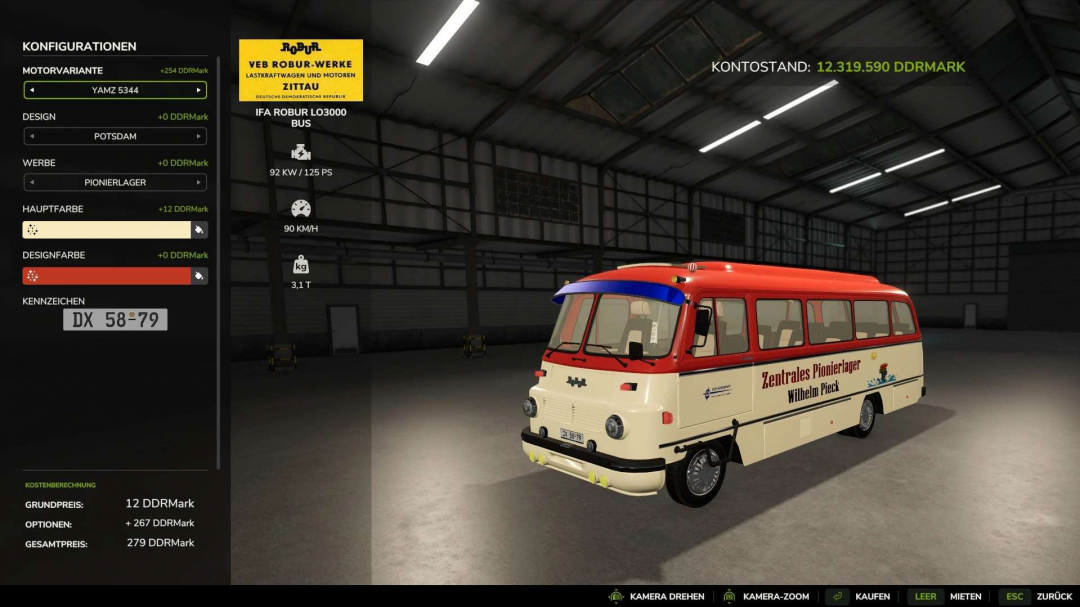 IFA Robur LO 3000 Bus v1.0