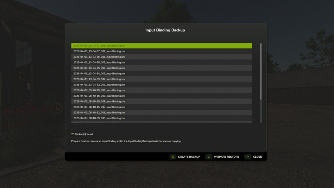 Input Binding Backup V1.0