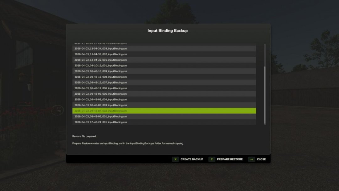Input Binding Backup V1.0