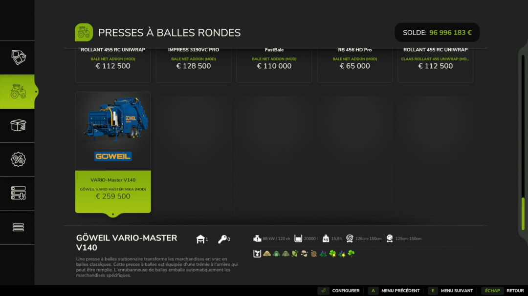 Göweil Vario Master V140 Mika V1.0