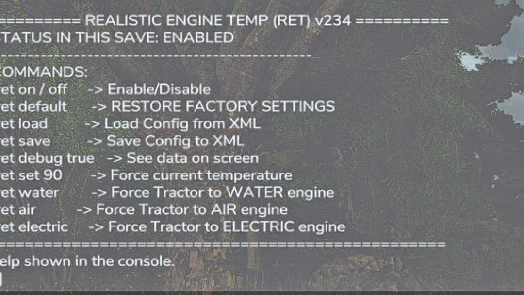 Realistic Engine Temperature V8.2