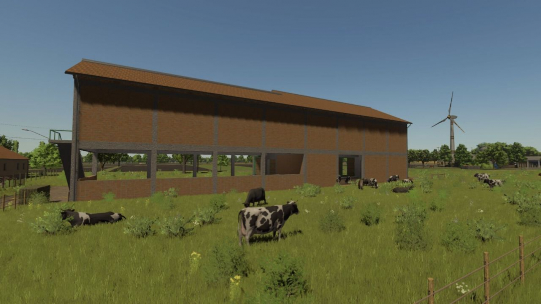XXL Cow Barn With Bale Storage V1.0