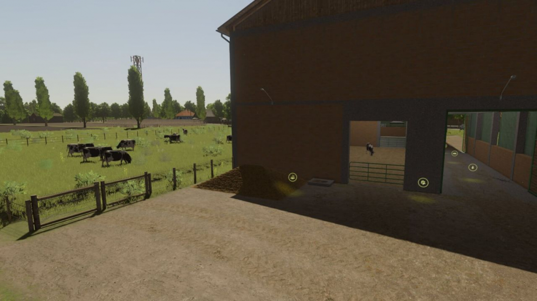 XXL Cow Barn With Bale Storage V1.0