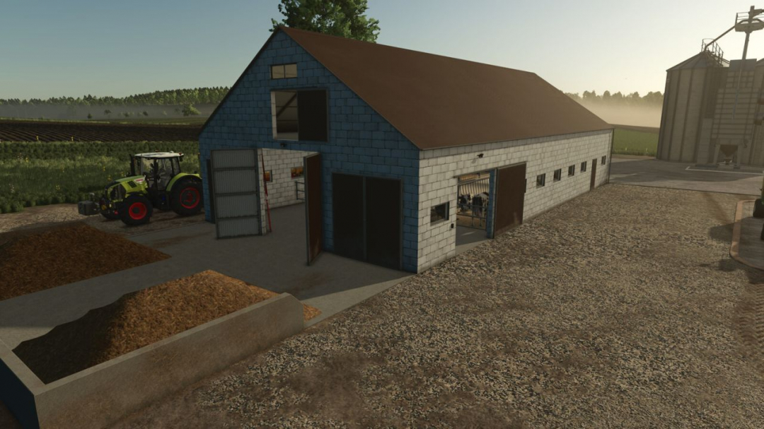 Cow Barn With Manure Plate V1.0