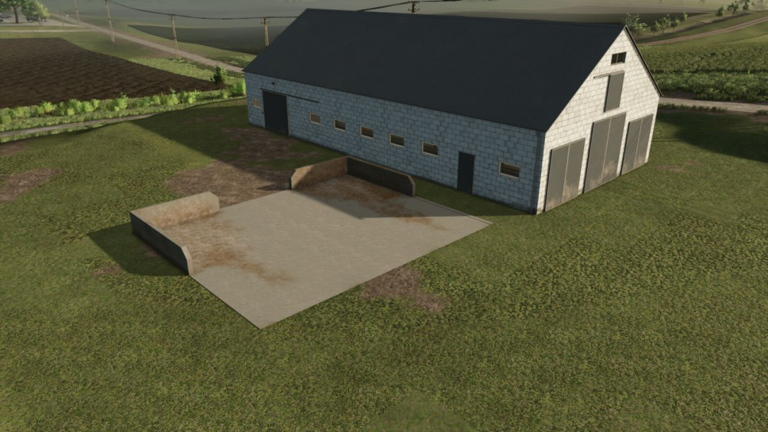 Cow Barn With Manure Plate V1.0
