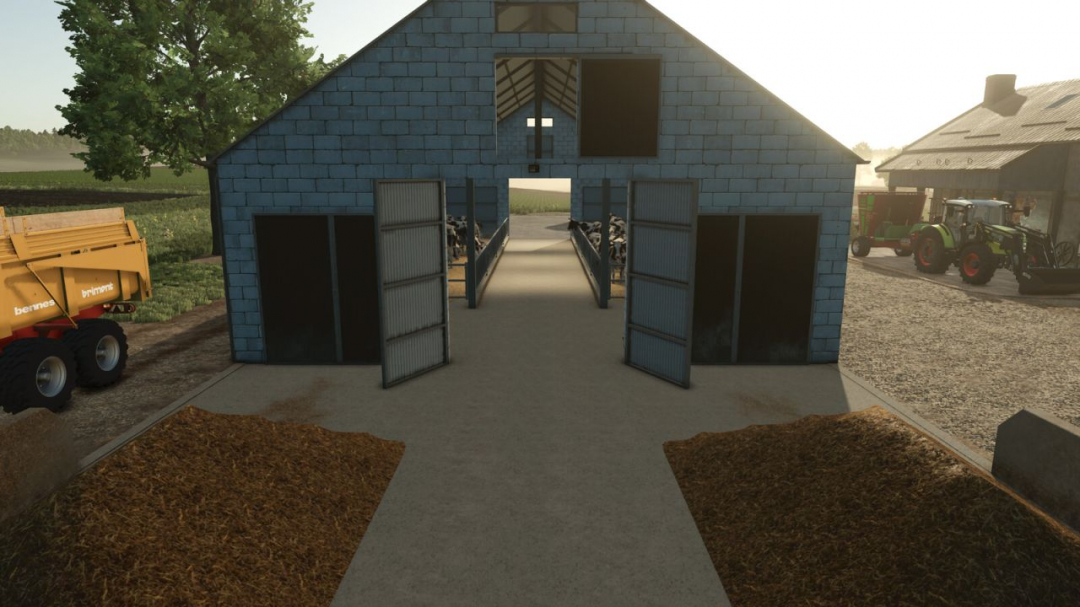 Cow Barn With Manure Plate V1.0