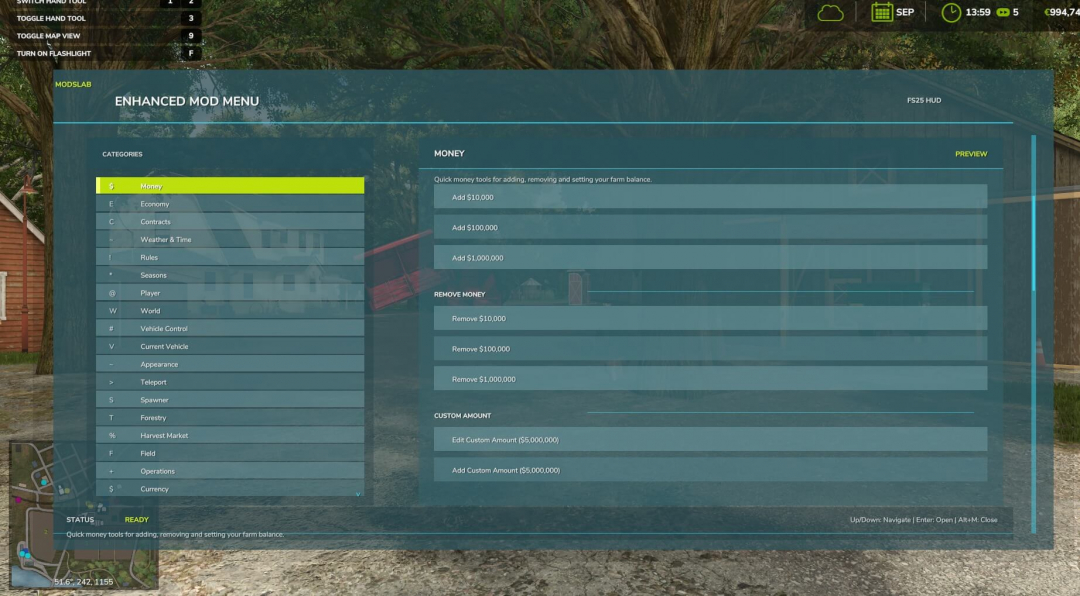 Enhanced Mod / Cheat Menu V1.1