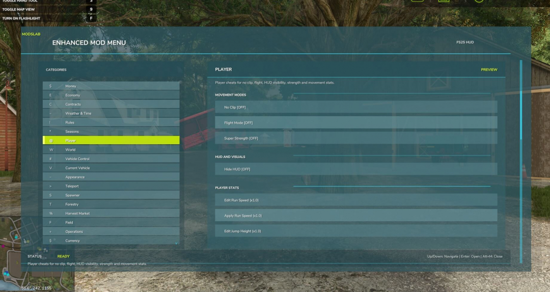 Enhanced Mod / Cheat Menu V1.1