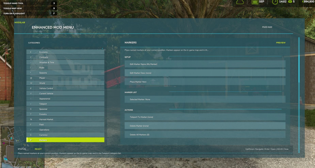 Enhanced Mod / Cheat Menu V1.1