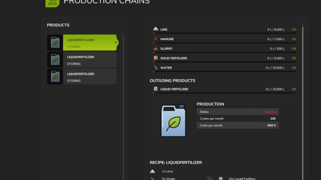 Liquid Fertilizer Production V1.1.0.1