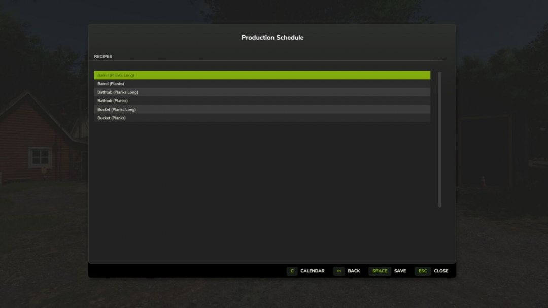 Production Schedule V1.1