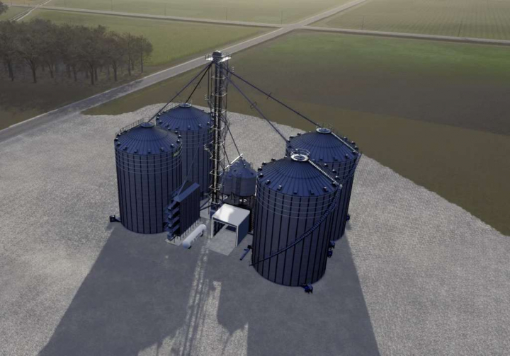 fs25-mods,  AGI 4 Bin Site V2- Corn Dryer v1.0