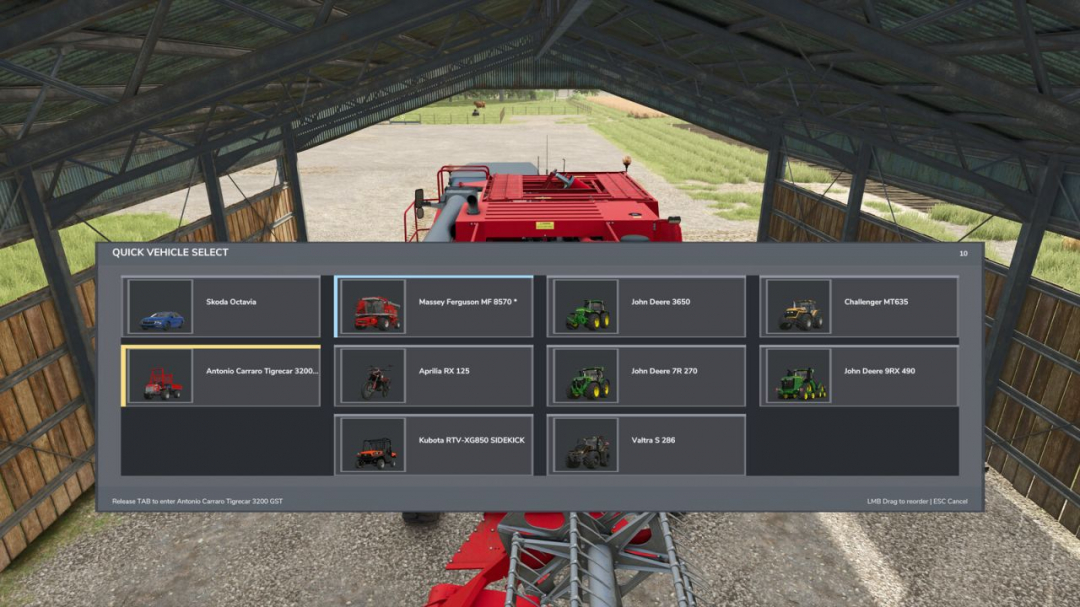Quick Vehicle Select V1.0