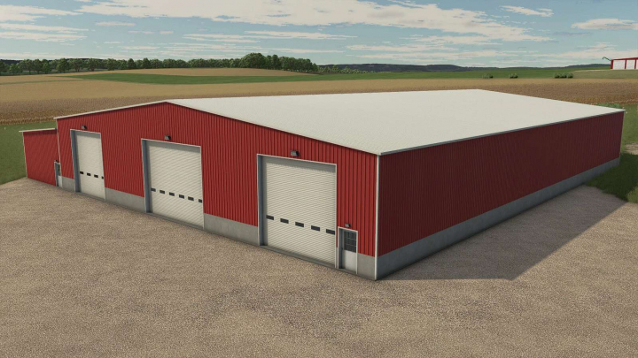 fs25-mods,  Large Metal Drive Thru Garage v1.0
