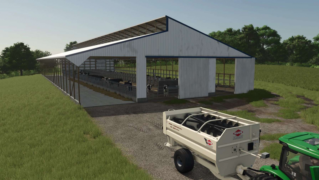 80x190ft Freestall Barn v1.0