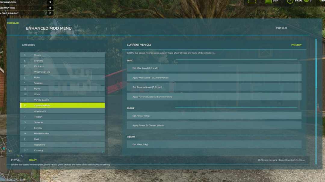 Enhanced Mod / Cheat Menu V1.2.0.1